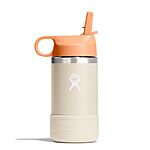 $15*:12 Oz Hydro Flask Kids Water Bottle for School - Stainless Steel and Insulated with Straw Cap -  Coconut
