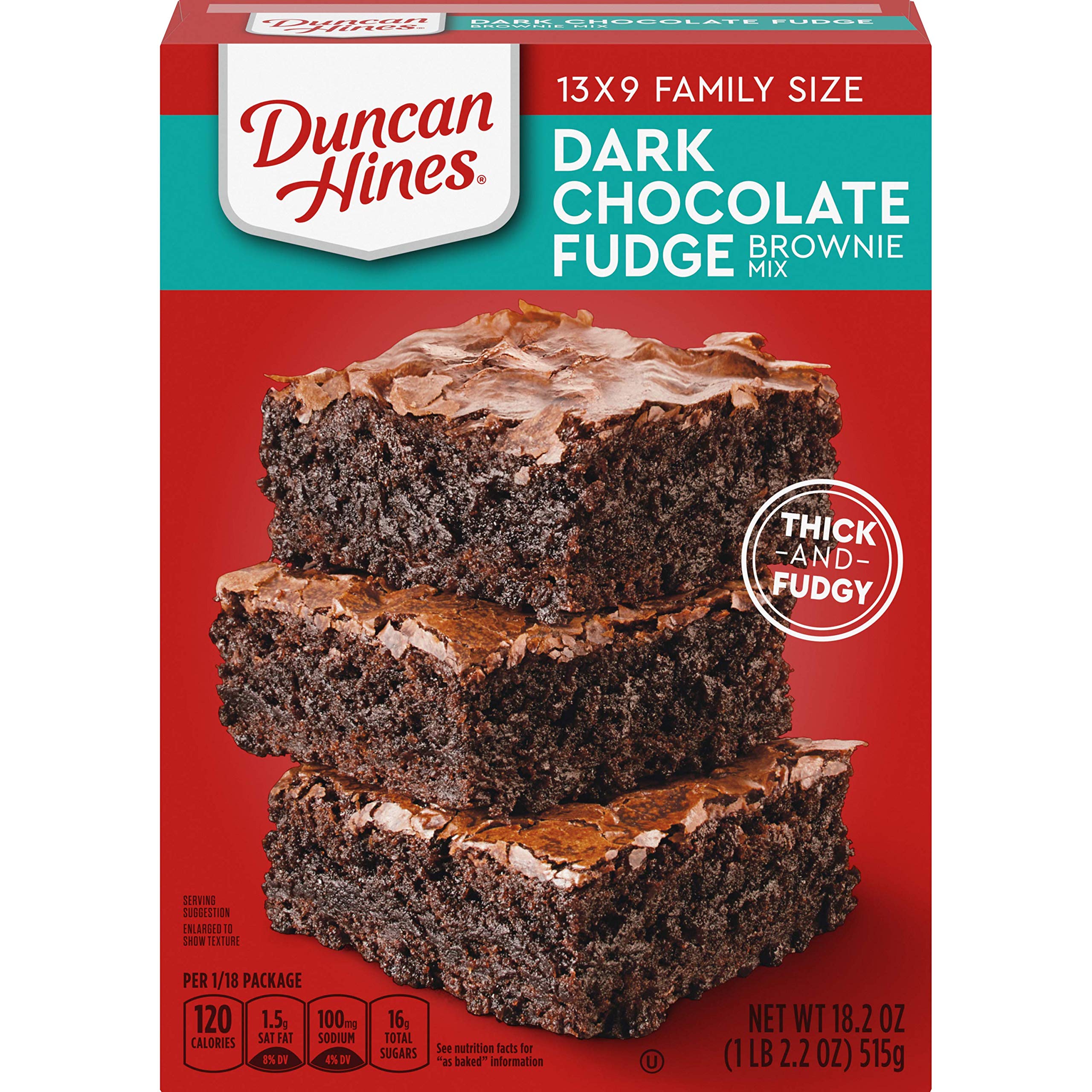 Duncan Hines Dark Chocolate Fudge Brownie Mix, 18.2 OZ---$1.46