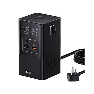 $35.99: Baseus 100W 7-in-1 USB C Charging Station with 3AC+2U+2C USB