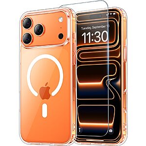 $5:Temdan Clear iPhone 17 Pro Max MagSafe Case w/ Screen Protector