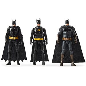 $13: DC Comics, Batman 85th Special Edition Batman Action Figures 3-Pack, 4-inch, 85th Anniversary Collectible Kids Toys for Boys and Girls Ages 3 and Up
