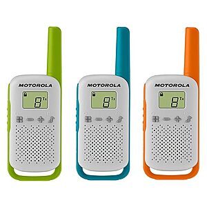 3-Pack Motorola T110TP Talkabout 2-Way Walkie Talkie Radios $25 + Free S&H w/ Amazon Prime