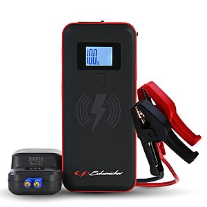 Schumacher Electric 2000A Lithium Car Battery Jump Starter & Power Pack $27.90