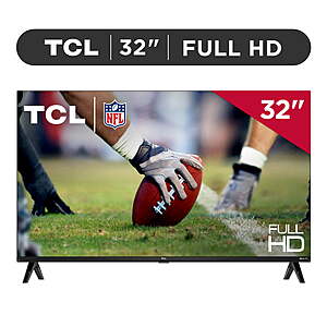 $88*:TCL 32” Class S3 (32S357) Full HD 1080p LED Smart TV with Roku TV + Free shipping