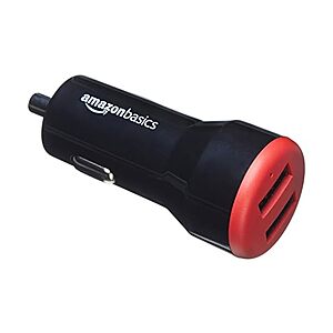 $2.99*:Amazon Basics 24W 2-Port USB-A Car Charger