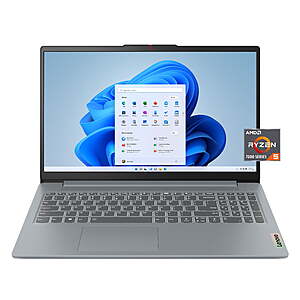 $279*:Lenovo IdeaPad Slim 3i Laptop: Ryzen 5 7520U, 15.6" FHD Touch, 8GB, 512GB at Walmart