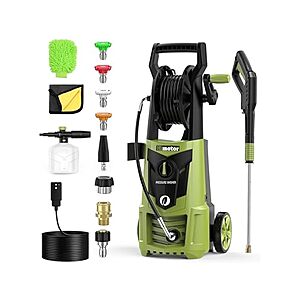 $81*: Pressure Washer with Connect Nozzles 4000PSI w/ a robust 2000W copper motor-12.5"L x 10.2"W x 17.6"H