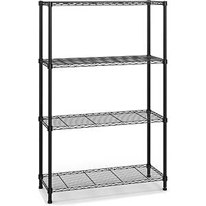 4-Tier Qunler Heavy Duty Adjustable Storage Shelf Unit $38 + Free Shipping