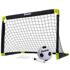 16.66*:Franklin Sports Kids Mini Soccer Goal Set - 36" x 24" Portable Net & Ball with Pump