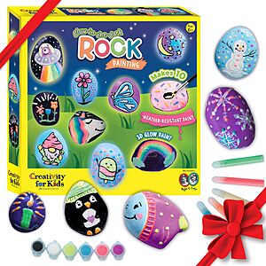 Creativity for Kids Glow in The Dark Rock Painting Kit $6.50