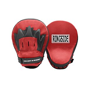 31.40*:Ringside Curved Boxing MMA Punch Mitts (Pair) Red,10.5