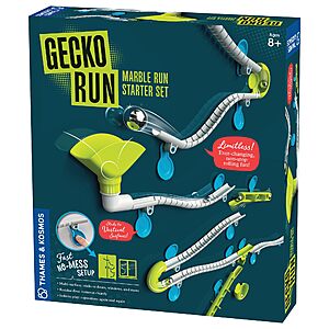 63-Piece Gecko Run Marble Run Starter Set by Thames & Kosmos $10.37 at Amazon
