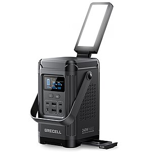 Grecell 240W 154Wh 48000mAh LiFePO4 Portable Power Station $60 + Free Shipping