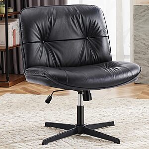 42*:OLIXIS Criss Cross Chair Without Wheels (3 styles,Faux Leather