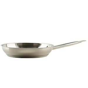 11" Winco Commercial-Grade Natural Finish Stainless Steel Fry Pan $17.50 