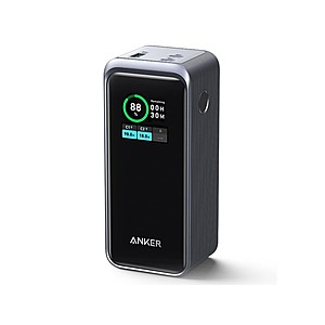 Anker Prime 20,000mAh 200W Portable Power Bank - Smart Digital Display, 2 USB-C and 1 USB-A Port $80 at Woot!