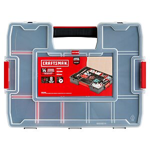 2-Pack 14-Compartment Craftsman Plastic Tool Organizer $15 (or less)