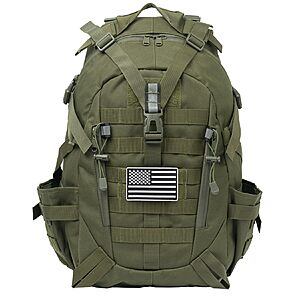13.99*:Pickag Pickag Tactical Backpack Military Molle Bag(19.7''H X 12.2''L X6.3"W) at Amazon.com