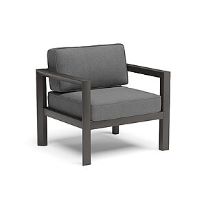 Homestyles Grayton Outdoor Aluminum Lounge Chair (33" x 28.75" x 25.5", Gray) $55.59 + Free Shipping