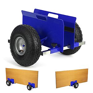 $38*:Panel Dolly 600lbs Capacity, Slab Dolly with 10" Inflatable Tires, Adjustable Drywall Mover for Sheets & Doors, All-Terrain Moving at Amazon