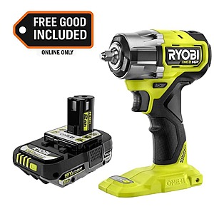 $99*:RYOBI ONE+ HP 18V Brushless Cordless Compact 3/8 in. Impact Wrench with FREE 2.0 Ah HIGH PERFORMANCE Battery at Home Depot