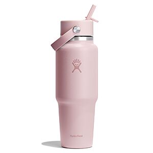 Hydro Flask 32oz Travel Water Bottle, Insulated Stainless Steel, Wide Straw Lid,