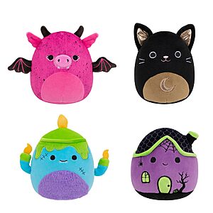 $9.10*:Squishmallows Original Halloween 4-Pack 5'&ndash; Official Jazwares Plush (Little) (Amazon Exclusive)