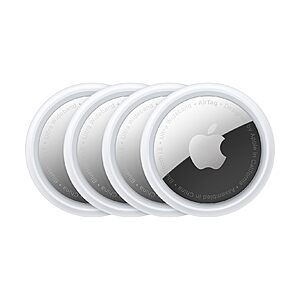 $59.99*:4-Pk Apple AirTag Bluetooth Tracking Devices (1st Gen) + Free S&H at Amazon