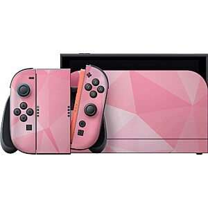 $9.84*:Razer Console Skin for Nintendo Switch 2 - Geometric Quartz Pink, Premium 3M Vinyl, Scratch Resistant, Easy Application at Amazon