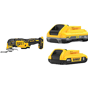 $169*:DEWALT XR 20V MAX 4-piece Oscillating Tool w/ 2-Pack Batteries (2Ah & 4Ah) at Lowe's