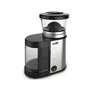 $19.99: Kaffe Electric Coffee Burr Grinder - 5.5oz -(Cleaning Brush Included) Stainless Steel at Woot!