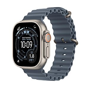 $699.99: Apple Watch Ultra 3 [GPS + Cellular 49mm] Running & Multisport Smartwatch(w/Rugged Titanium Case w/Anchor Blue Ocean Band) at Amazon