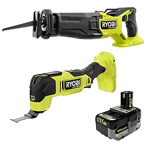 $127: RYOBI ONE+ HP 18V Brushless Cordless Multi-Tool & Reciprocating Saw Kit w/ ONE+ 18V 4 Ah Lithium-Ion HIGH PERFORMANCE Battery at HomeDepot