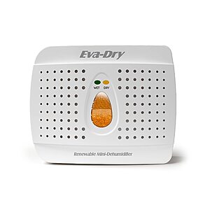 $10.49: Eva-Dry Wireless Mini Dehumidifier, White (E-333) at Amazon