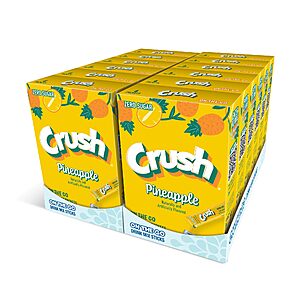 72-Ct Crush Sugar Free Powder Drink Mix Sticks (Pineapple) .75