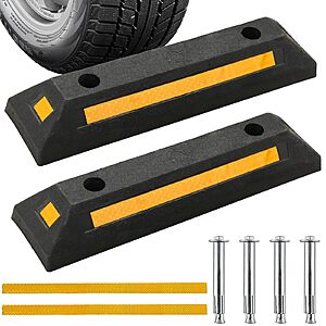 $19.99: 2 Pack NYXOVA 21'' Rubber Parking Curb at Amazon