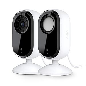 $19.99: 2 Cam Arlo Essential Indoor Security Camera 2K (2nd Gen, 2023 Release) at Amazon