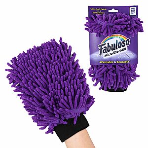 Fabuloso Microfiber Cleaning Mitt Glove (Purple) $3.75 w/ S&S