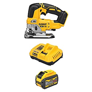 DeWALT 20V MAX XR Cordless Brushless Jigsaw w/ 9Ah Battery & Fast Charger $229 + Free S&H