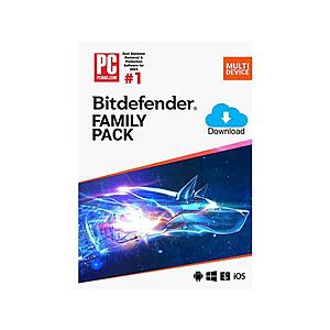$34.99: 2-Years Bitdefender Family Pack 2026 Security Software (15 Devices/Digital) and more at Newegg.com