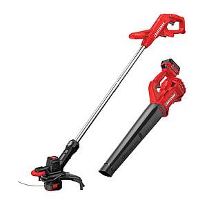 $99: CRAFTSMAN V20 Cordless String Trimmer & Leaf Blower Combo Kit with 4Ah Battery & Charger at Lowe's, FS