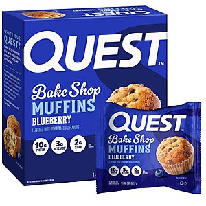 4-Ct Quest Nutrition Blueberry Muffin Protein Snack $5.05 w/ S&S