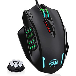Redragon M908 Impact RGB LED MMO Wired Gaming Mouse w/ 12 Side Buttons $19.88 + Free Shipping at Newegg