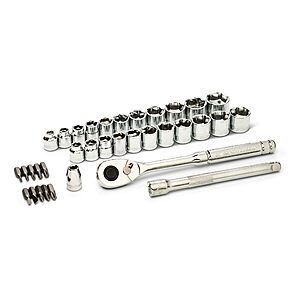 $34.48 | GEARWRENCH 36 Piece 3/8” Drive 72-Tooth 12 Point Drive Mechanics Tool Set | GW72SWS38 at Amazon