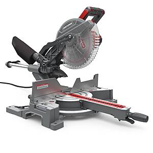 10" CRAFTSMAN 15-Amp Single Bevel Sliding Corded Miter Saw $149 + Free S&H