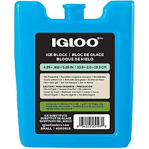 ymmv $0.98: Igloo MaxCold Small Ice Freeze Block, Reusable Blue Ice Pack, 4.25"x0.75"x5.25" at Walmart, Free Pickup