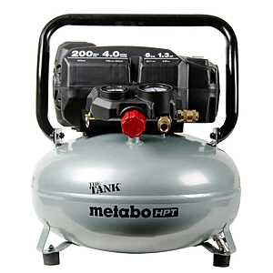 $169: Metabo HPT The Tank 6-Gallon Portable Electric 200 PSI Pancake Air Compressor at Lowe's