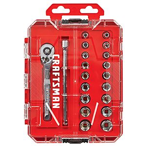 20-Piece Craftsman VersaStack Metric & SAE 1/4" Drive Mechanics Tool Set w/ Case $19.98 + Free Store Pickup at Lowe's or Free Shipping on $35+