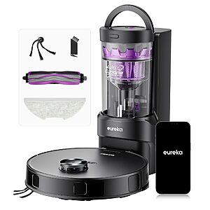 [Prime] Eureka E20 Evo Plus Robot Vacuum and Mop 10000Pa Self Emptying LiDAR Navigation App Control $224.98 + Free S&H at Amazon