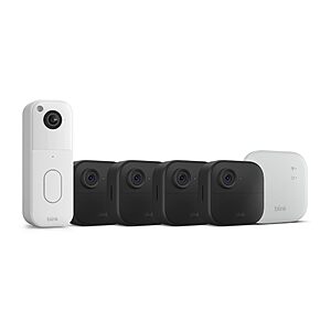 [Prime] Blink Video Doorbell + Outdoor 4 XR – Wireless smart security cameras(Black/White) $104.99 + Free S&H at Amazon